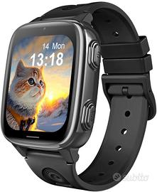 Smartwatch bambini SOS videochiamata GPS LBS NERO