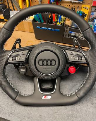 RINNOVO PELLE VOLANTE AUDI A3 8V 8Y A1 GB E ALTRO