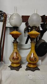 Lumi antichi con icone francesi (coppia)