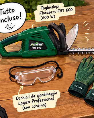 Florabest FHT 600 Tagliasiepi 600 W Kit giardino