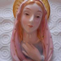 Madonna con foro portalume ceramica La Colonnata 