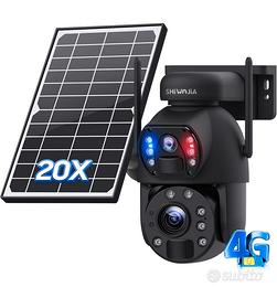 20X Telecamera di Sorveglianza 4G Esterna