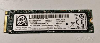 Hard disk ssd nvme 256 gb Samsung evo