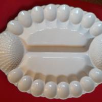 Piatto per asparagi e uova ceramica di Bassano