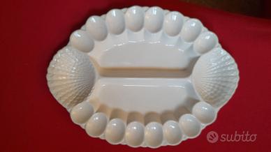 Piatto per asparagi e uova ceramica di Bassano