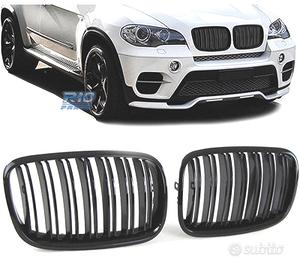 GRIGLIE BMW X5 X6 E70 E71 07-14 LOOK M NERO LUCIDO