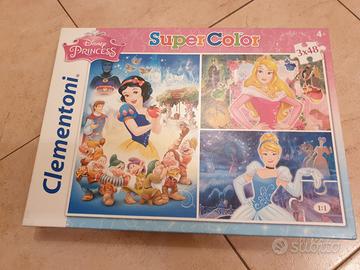 3 puzzle Disney Princess 4 anni