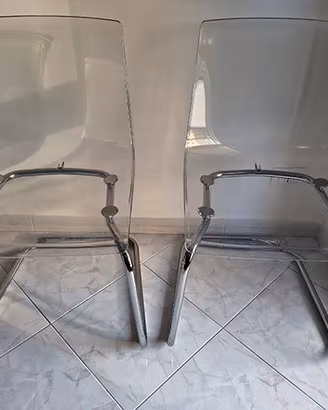 Coppia di Sedie Trasparenti IKEA TOBIAS