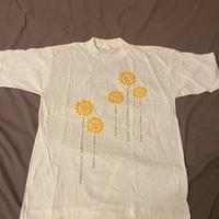Elizabeth Arden Sun flowers t shirt vintage