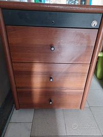 Cassettiera da ufficio in legno