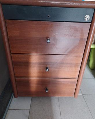 Cassettiera da ufficio in legno