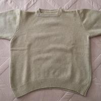 Maglia donna mezza manica in pura lana