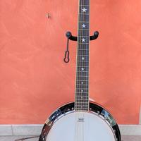 Banjo 6 corde + custodio imbottita 