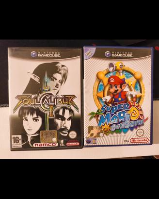 Super Mario sunshine & soulscalibur 2 gamecube