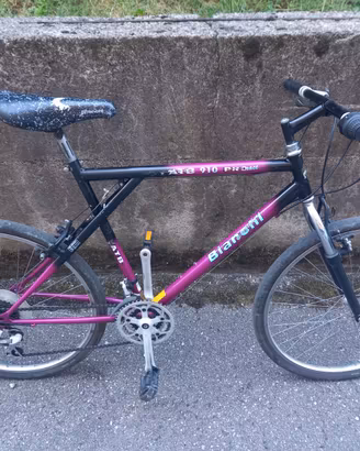 Bicicletta Uomo MTB BIANCHI SHIMANO FUNZIONANTE 26