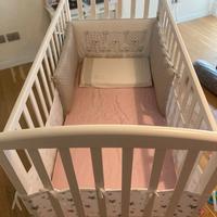 Lettino Giordani Alice + materasso e paracolpi