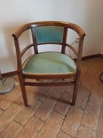 Sedia/poltroncina a pozzetto, primi del '900