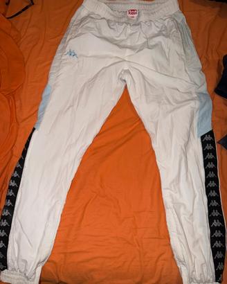 Pantaloni tuta kappa vintage nylon bianchi