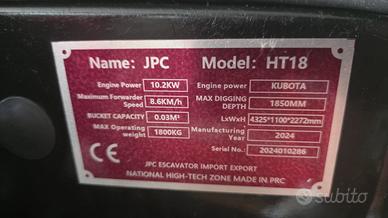escavatore 18 q.li