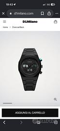 Orologio D1 Milano polychrono charcoal black