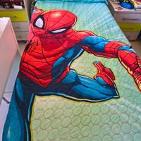 trapuntine spiderman letto singolo