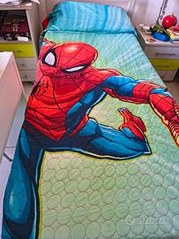 trapuntine spiderman letto singolo