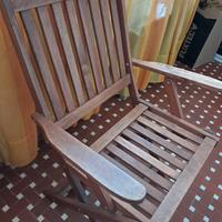 Sedia in legno massello, pieghevole
