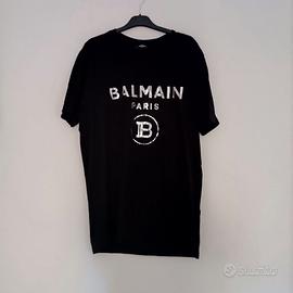 T-shirt Balmain  uomo nera