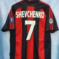 Maglia Milan 2000/2001 Shevchenko 7 L originale
