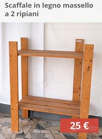 Scaffale a due ripiani