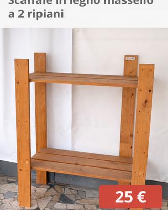 Scaffale a due ripiani