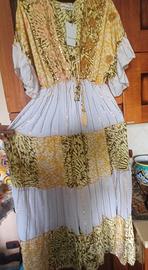 vestito lungo cotone leggero taglia unica 
