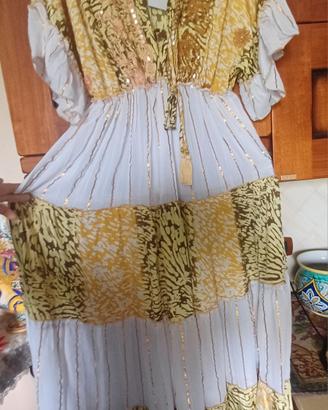 vestito lungo cotone leggero taglia unica 