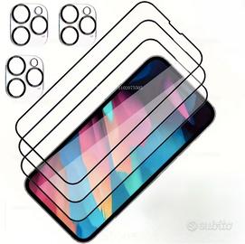 3 pellicole + 3 copri camera per iphone