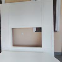 parete attrezzata boiserie in legno