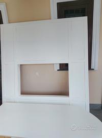 parete attrezzata boiserie in legno