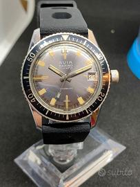 orologio vintage Avia marino skin diver swiss 