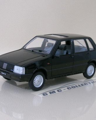 Fiat Uno 55S 1983 Nero 5 Porte Auto Vintage 1/24