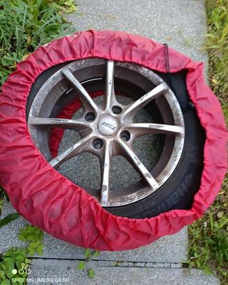 CERCHI IN LEGA TSW + 4 GOMME INVERNALI HANKOOK 