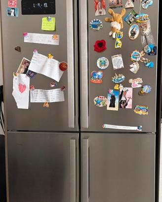 Frigo a doppia anta sia refrigerante che freezer..