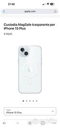 Cover apple iphone 15 plus nuova