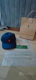 cappello berretto Ralph Lauren unisex blu  