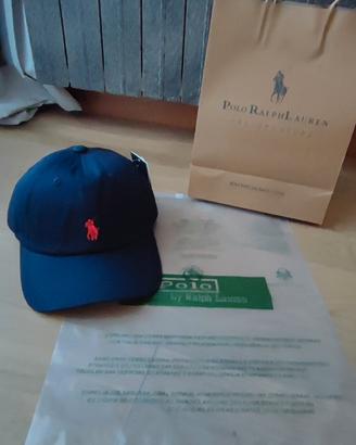 cappello berretto Ralph Lauren unisex blu  