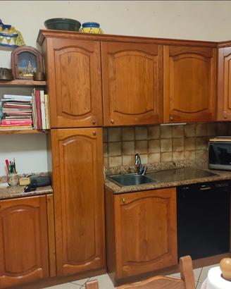 Cucina angolare legno massello 