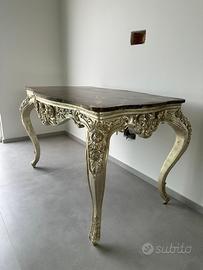 Tavolo / scrivania sedia stile barocco shabby