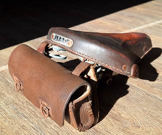 Sellino bicicletta Rival pelle con borsetta attrez