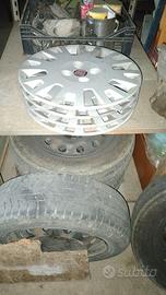 4 cerchi FIAT fiorino + borchie + gomme 185/65R15