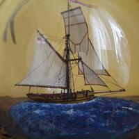 modellino Speedy Cutter nave in bottiglia