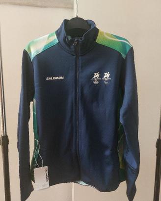 Pile Salomon Full Zip Intera Olimpiadi 2026 Tg XL