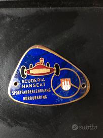 placchetta smaltata vintage (badge per auto)